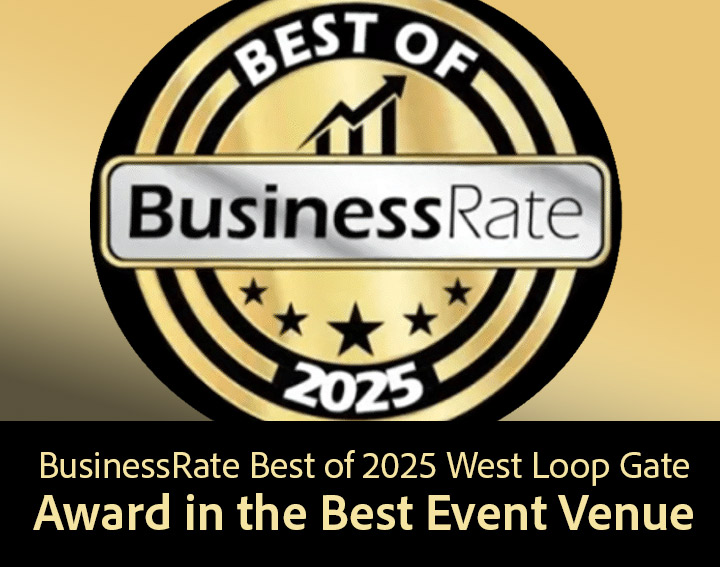 BusinessRate Best of 2025 West Loop Gate Award in the Best Event Venue