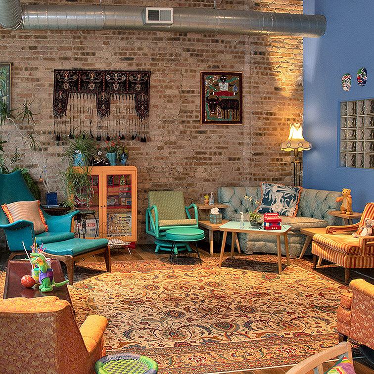 Intimate Breakout spaces for an event or meeting
